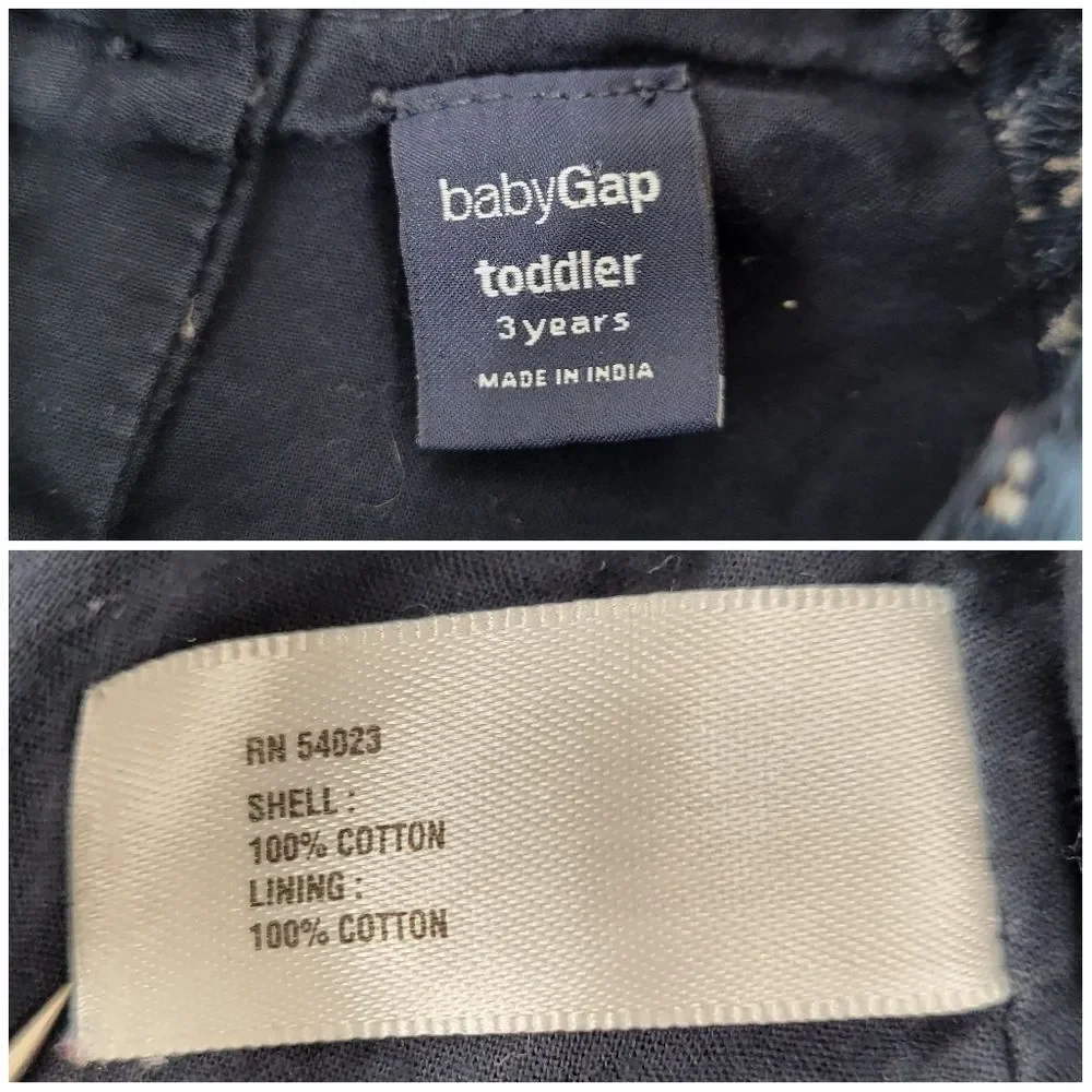 GAP Khaki Shorts and Top Cotton Bundle Navy Star Blouse and Gray Eyelet Blouse